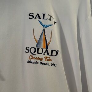 Salty Squad lightweight White Hoodie